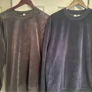 Topman and American Apparel Navy and black valour Crew Neck Sweatshirts